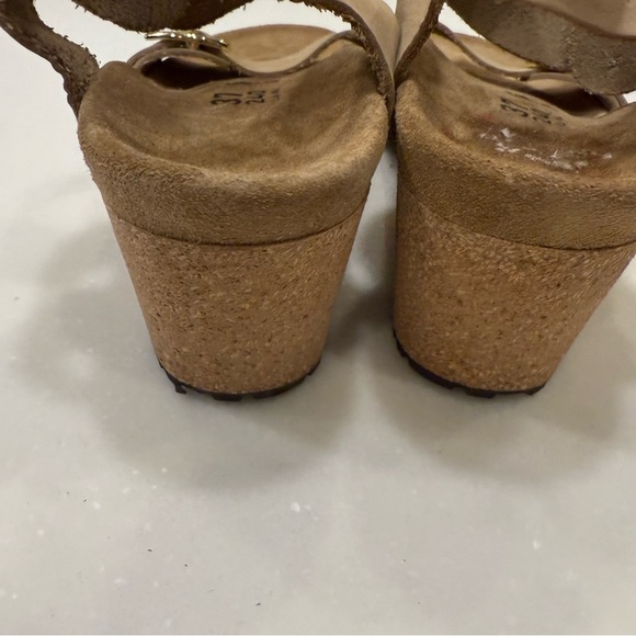 Papillio Birkenstock Women's Sz US 6-6.5 EU 37 Soley Ring Tan Sandals Wedge NEW! - Picture 9 of 9